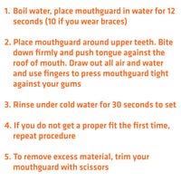 , EZ Sport Multi-Sport Mouthguard, Adult, Clear