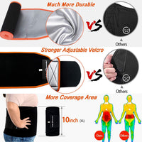Waist Trainer for Men Women Belly Fat, Sweat Belt Band